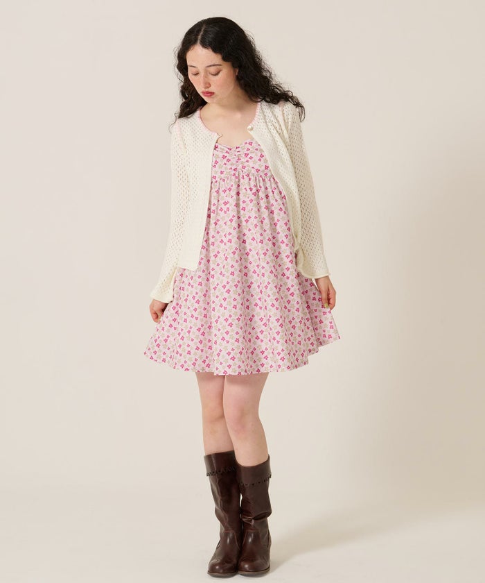 花柄/ワンピース/キャミワンピ