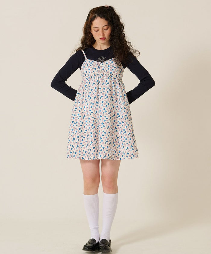 花柄/ワンピース/キャミワンピ