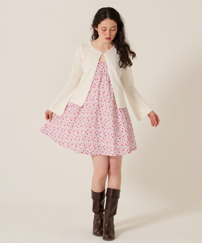 花柄/ワンピース/キャミワンピ