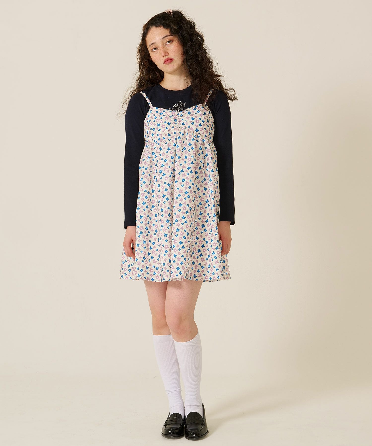 SUMMER SALE オリジナル 花柄 プリント キャミソール ワンピース TINA