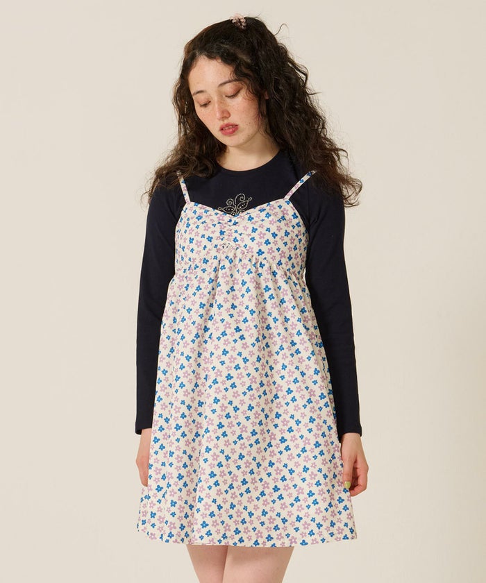 花柄/ワンピース/キャミワンピ