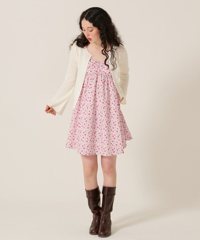 花柄/ワンピース/キャミワンピ