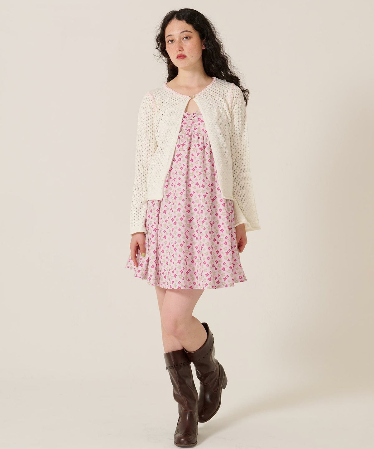 花柄/ワンピース/キャミワンピ