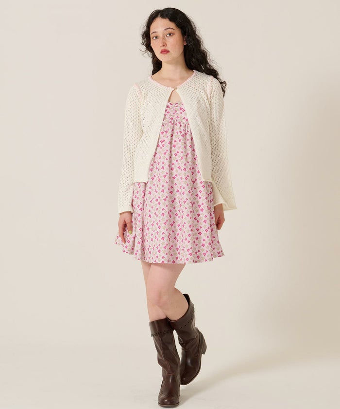 花柄/ワンピース/キャミワンピ