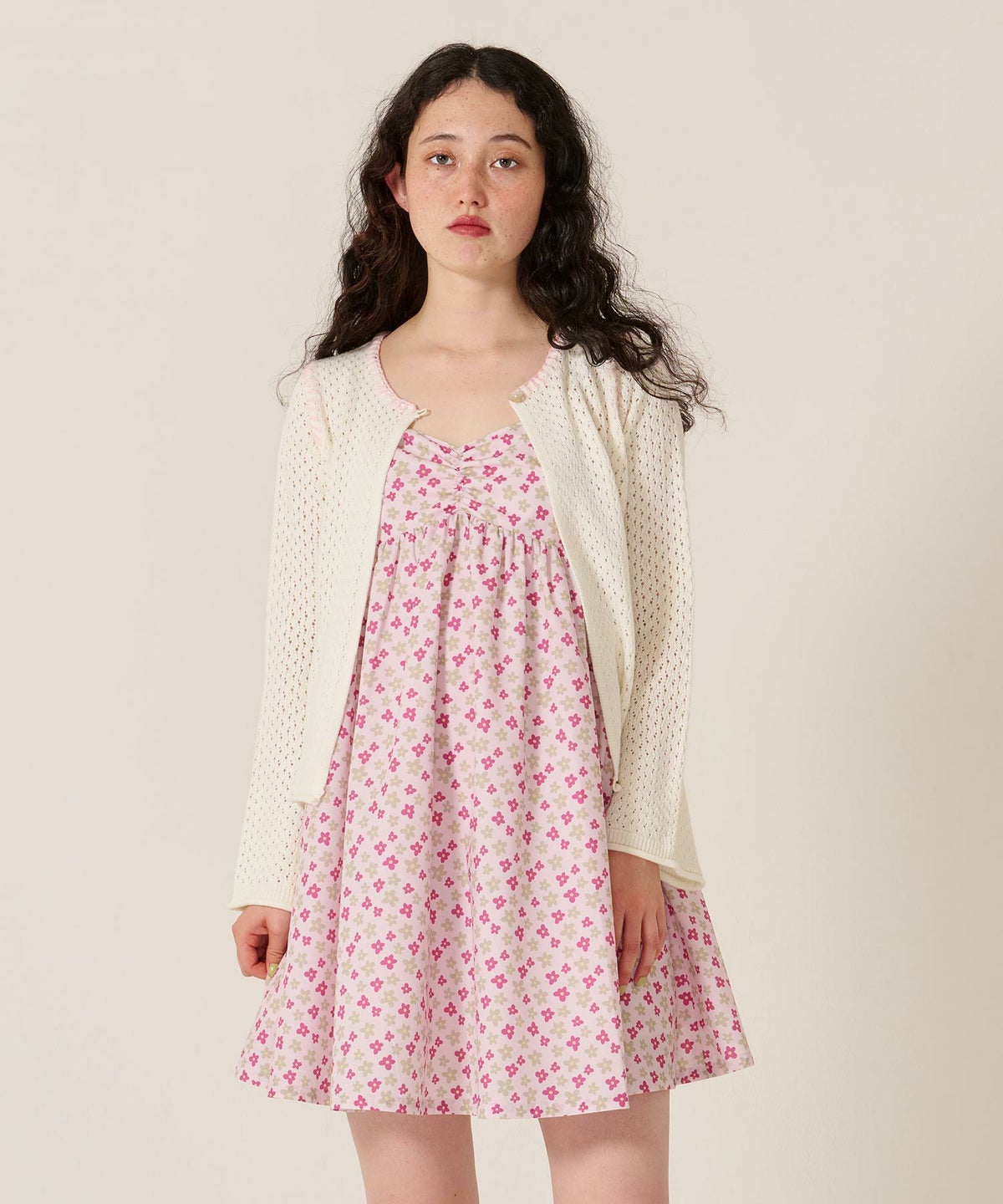 花柄/ワンピース/キャミワンピ