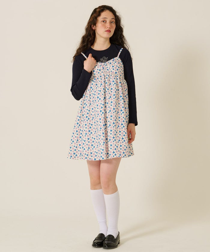 花柄/ワンピース/キャミワンピ