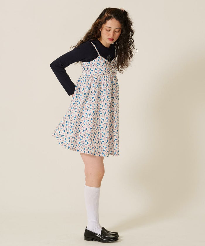 花柄/ワンピース/キャミワンピ