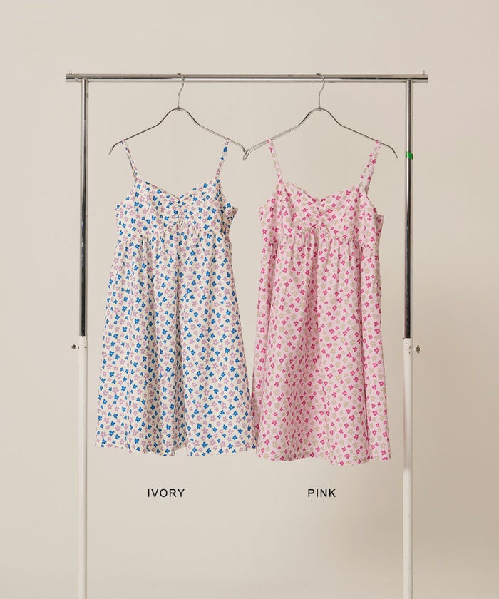 花柄/ワンピース/キャミワンピ