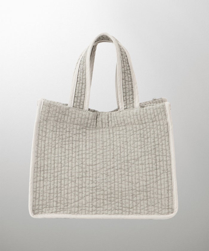 マチ付き パールトリム ヌビ バッグ スタンダード 韓国 オフィス かわいい アイボリー グレー チャコール ブラック フリー