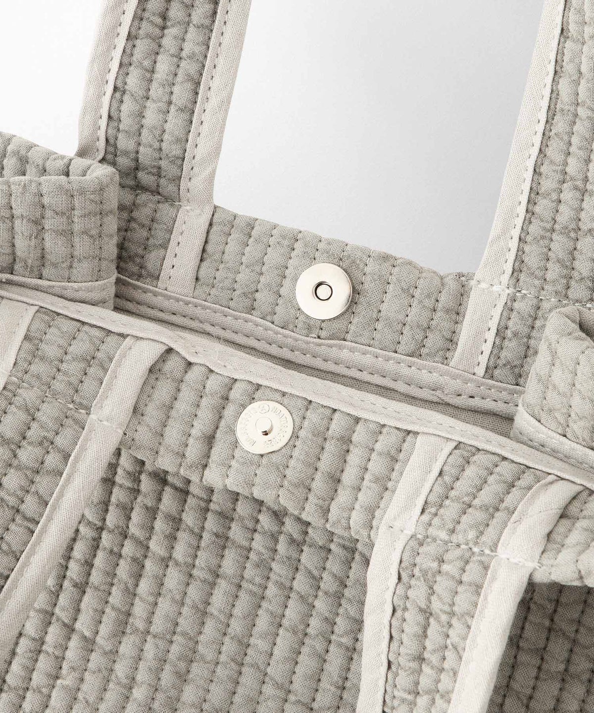 マチ付き パールトリム ヌビ バッグ スタンダード 韓国 オフィス かわいい アイボリー グレー チャコール ブラック フリー