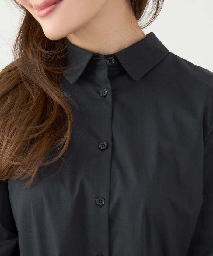 手洗い可 オフィス おしゃれ フェミニン 大人カジュアル 上品 きれいめ 長袖 白 ジョイントスペース