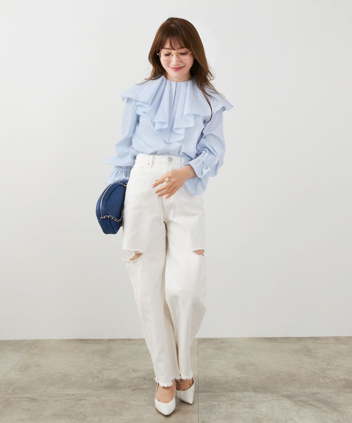 手洗い可 トップス オフィス 着回し かわいい 大人カジュアル きれいめ フェニミン おすすめ ジョイントスペース