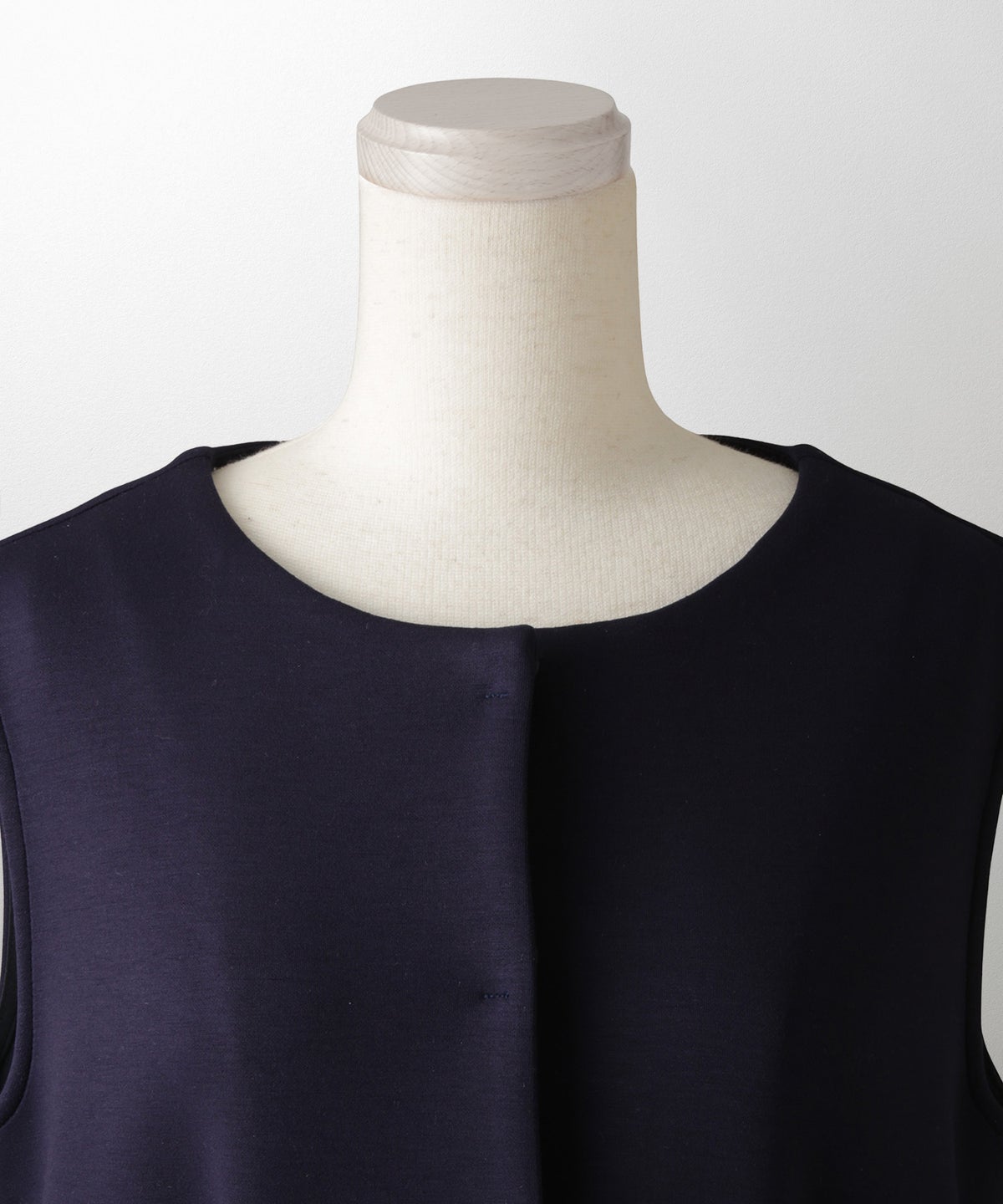 2way フリルヘム ジレ ホワイト ネイビー ブラック ペプラム ホワイト ネイビー ブラック フリー