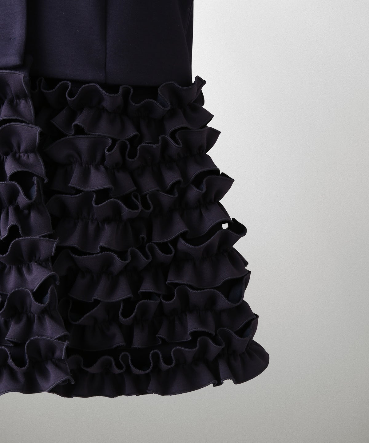 2way フリルヘム ジレ ホワイト ネイビー ブラック ペプラム ホワイト ネイビー ブラック フリー