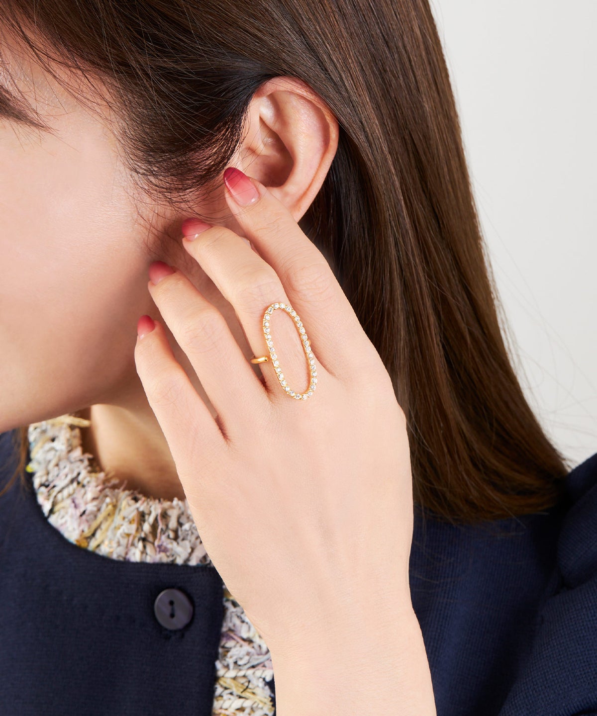 クリスタル オーバル リング Crystal Oval Ring