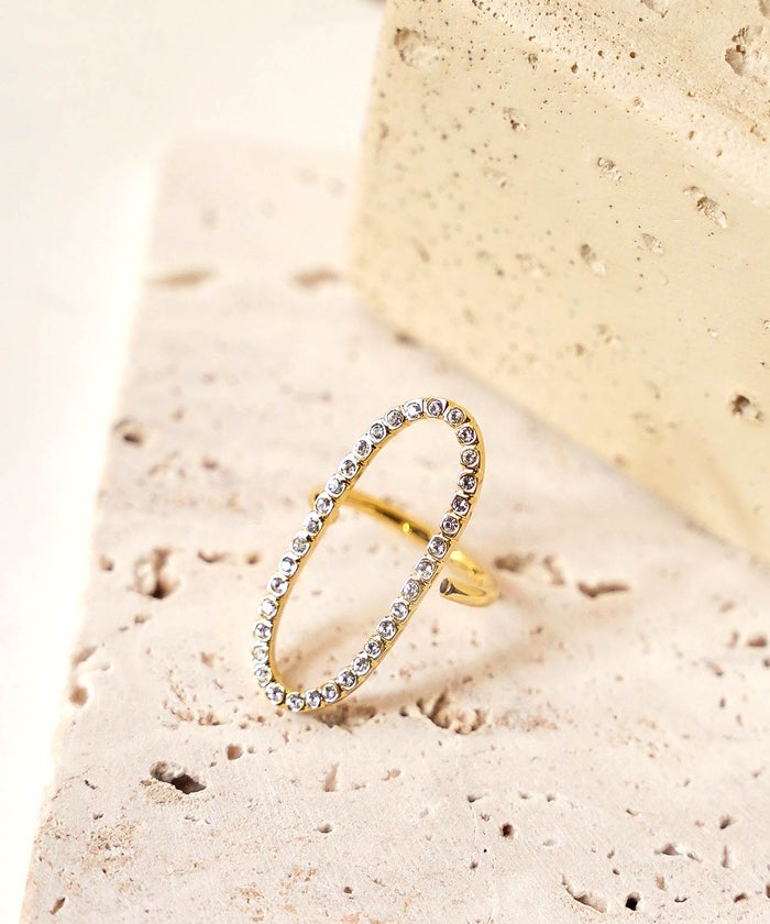 クリスタル オーバル リング Crystal Oval Ring