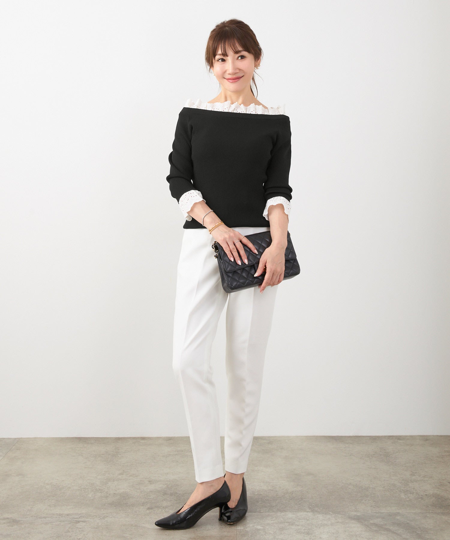 専用 LialaxPG レース トップス 白 新品未使用 レースアイテム特集-吉田美紀プロデュース：Liala×PG ( リアラ バイ