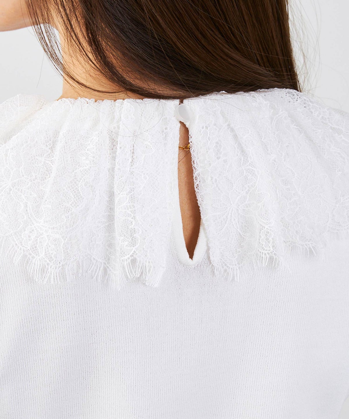 手洗い可 サマーニット ドライタッチ シャリ感 涼感 春 夏 フェミニン 上品 大人可愛い きれいめ 大人カジュアル ジョイントスペース