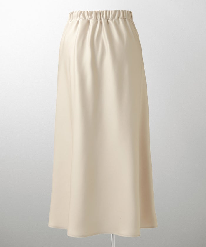 サテン ナロー スカート ボトムス レディース サックス ベージュ ブラック S M