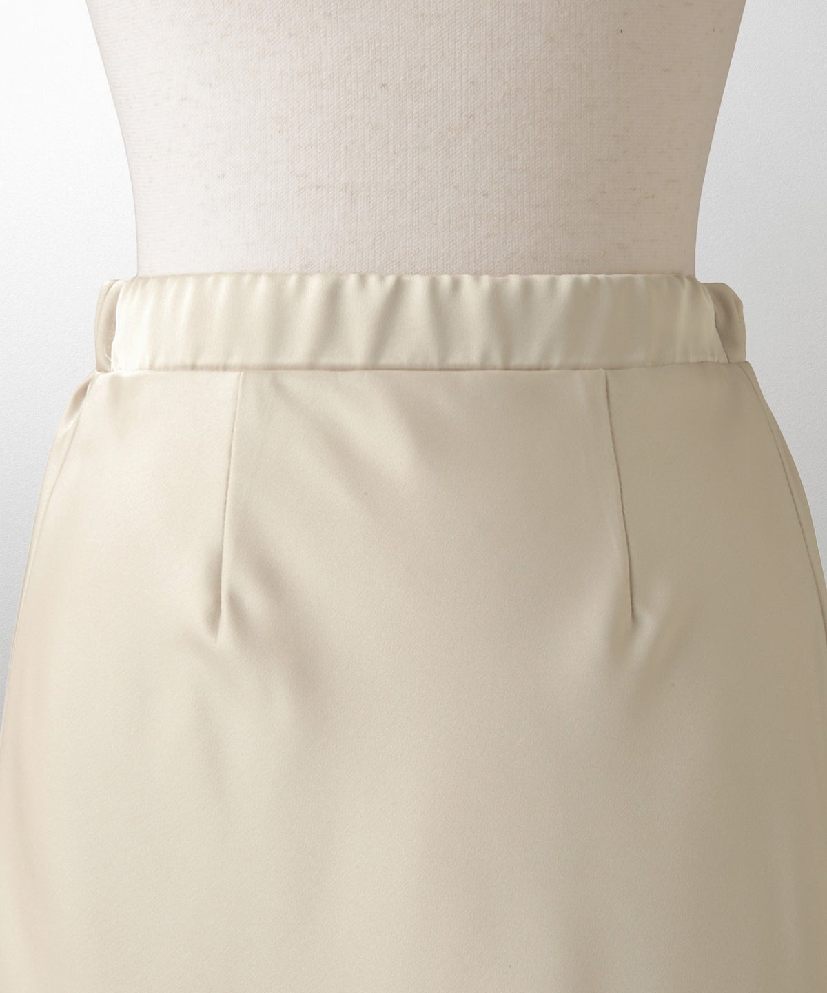 サテン ナロー スカート ボトムス レディース サックス ベージュ ブラック S M