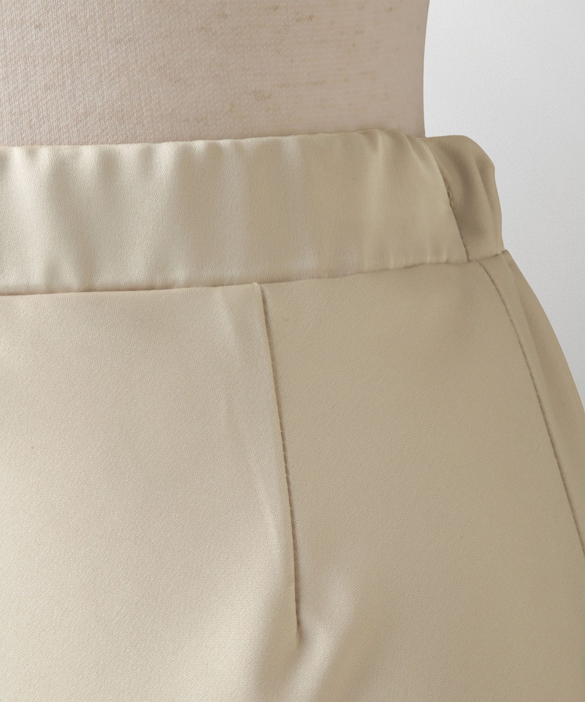 サテン ナロー スカート ボトムス レディース サックス ベージュ ブラック S M