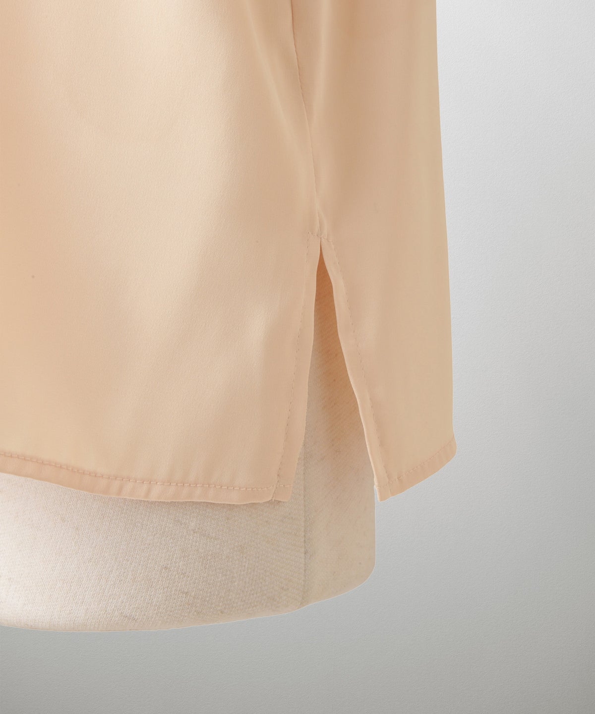 サテン ボウタイ ブラウス レディース ファッション M ホワイト ピンクベージュ ブラック