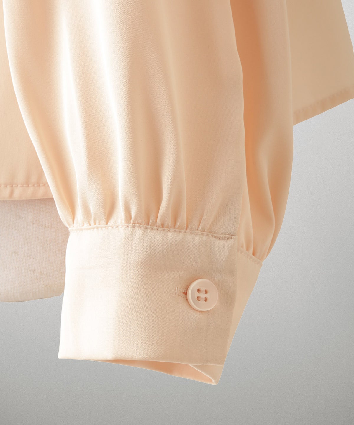 サテン ボウタイ ブラウス レディース ファッション M ホワイト ピンクベージュ ブラック