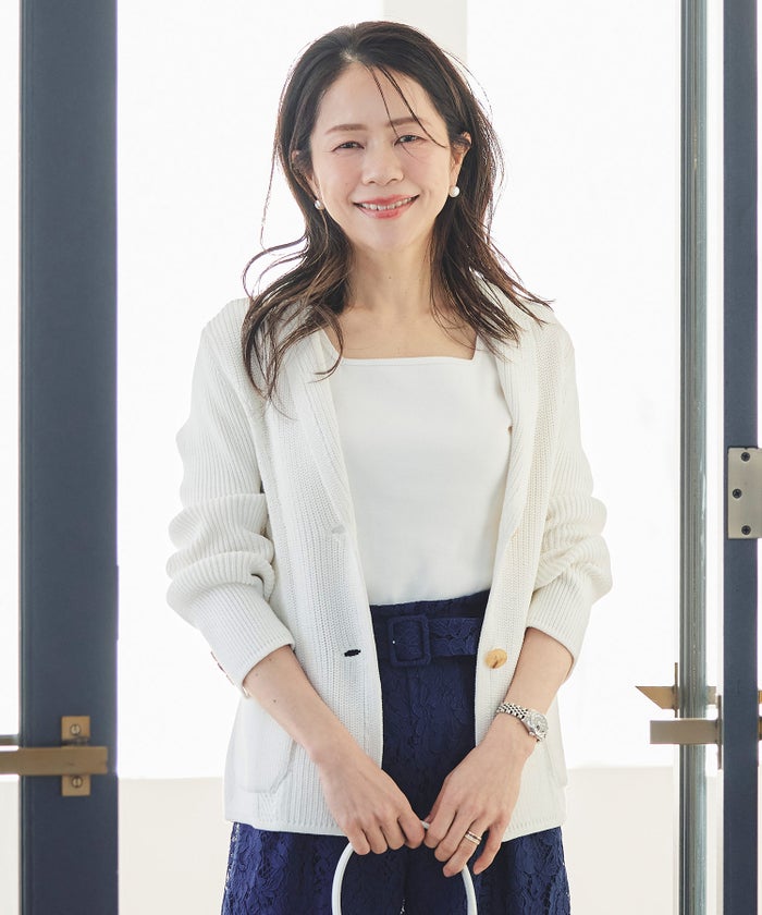 UVカット スクエアネック カットソー 接触冷感 透湿 綿100 半袖 ホワイト ブラック ボーダー 通勤 きれいめ 涼しい 春 夏 UVカット スクエアネック トップス ＆BLOOM（アンドブルーム）