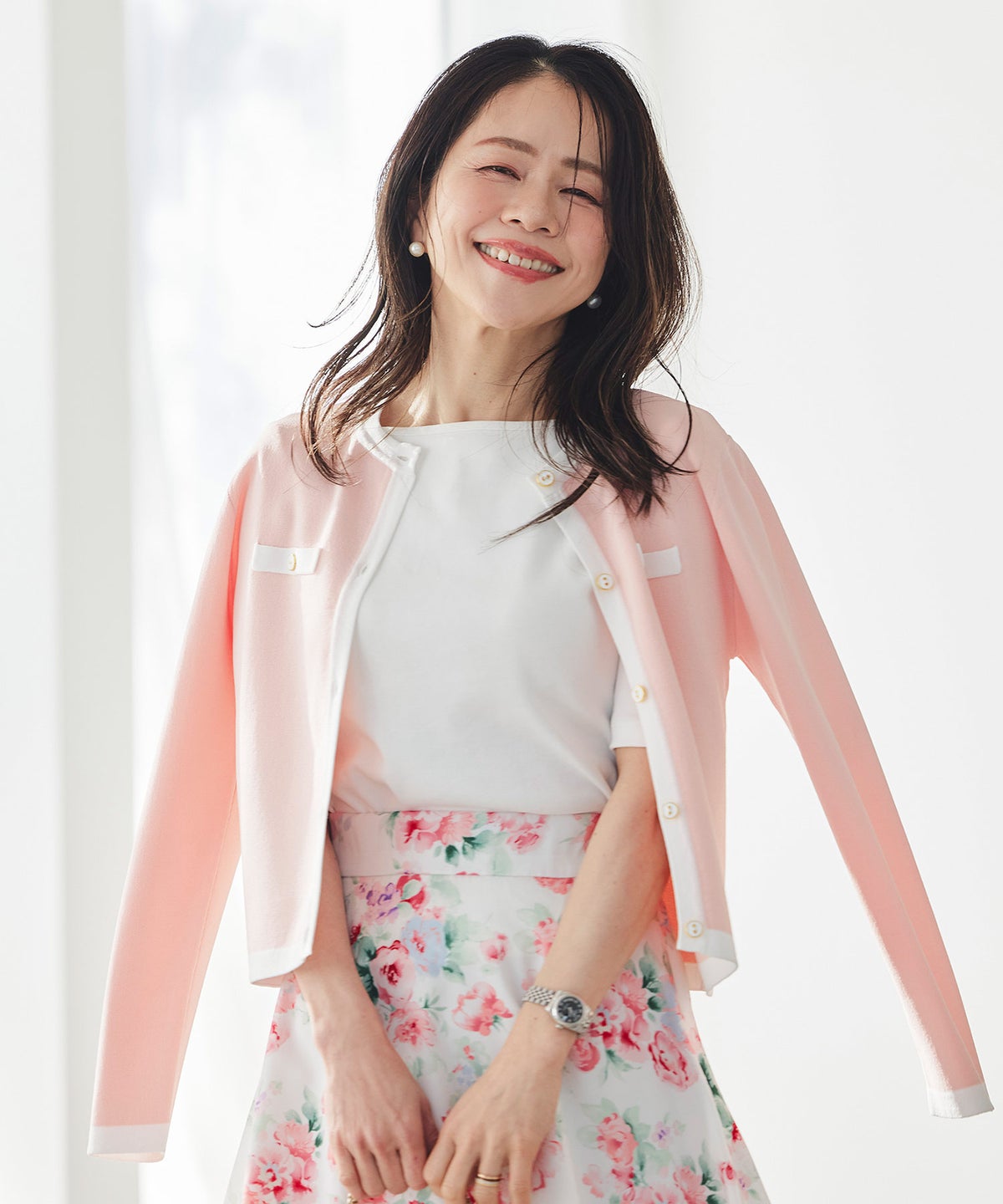 UVカット ボートネック カットソー 接触冷感 透湿 綿100 半袖 ホワイト ブラック ボーダー 通勤 きれいめ 涼しい 春 夏 UVカット ボートネック トップス ＆BLOOM（アンドブルーム）