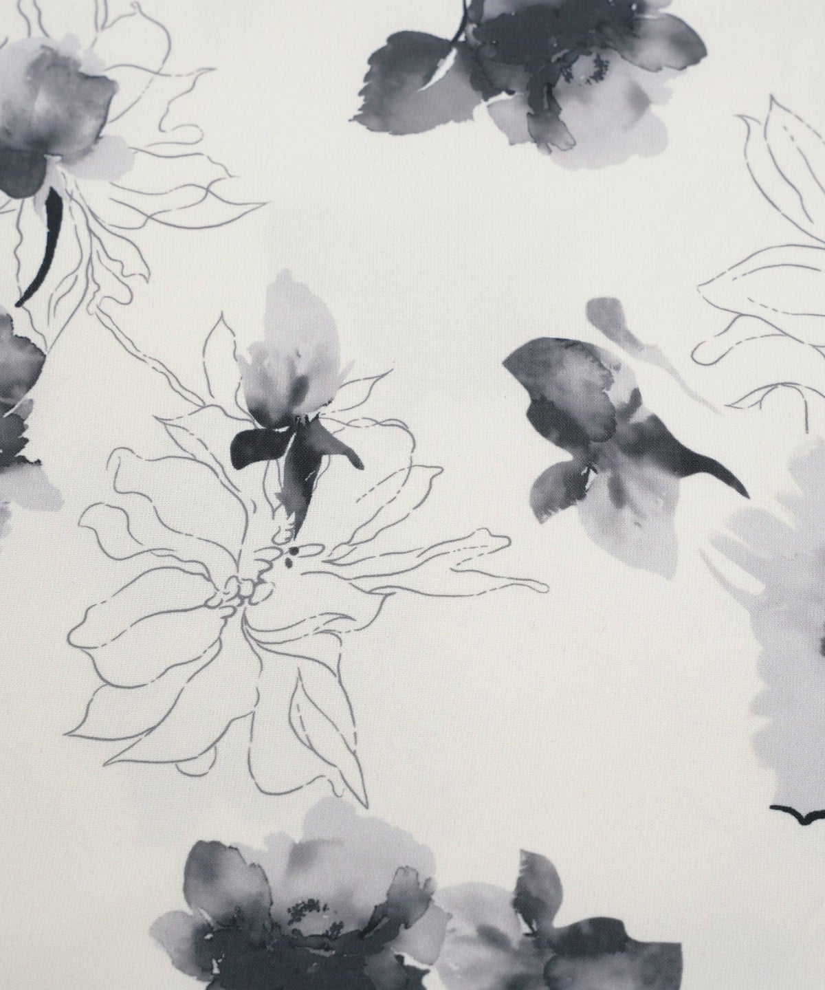 花柄 スカート ギャザー フレア ミドル丈 通勤 カジュアル フェミニン 大人かわいい 上品 モノトーン ピンク ジョイントスペース