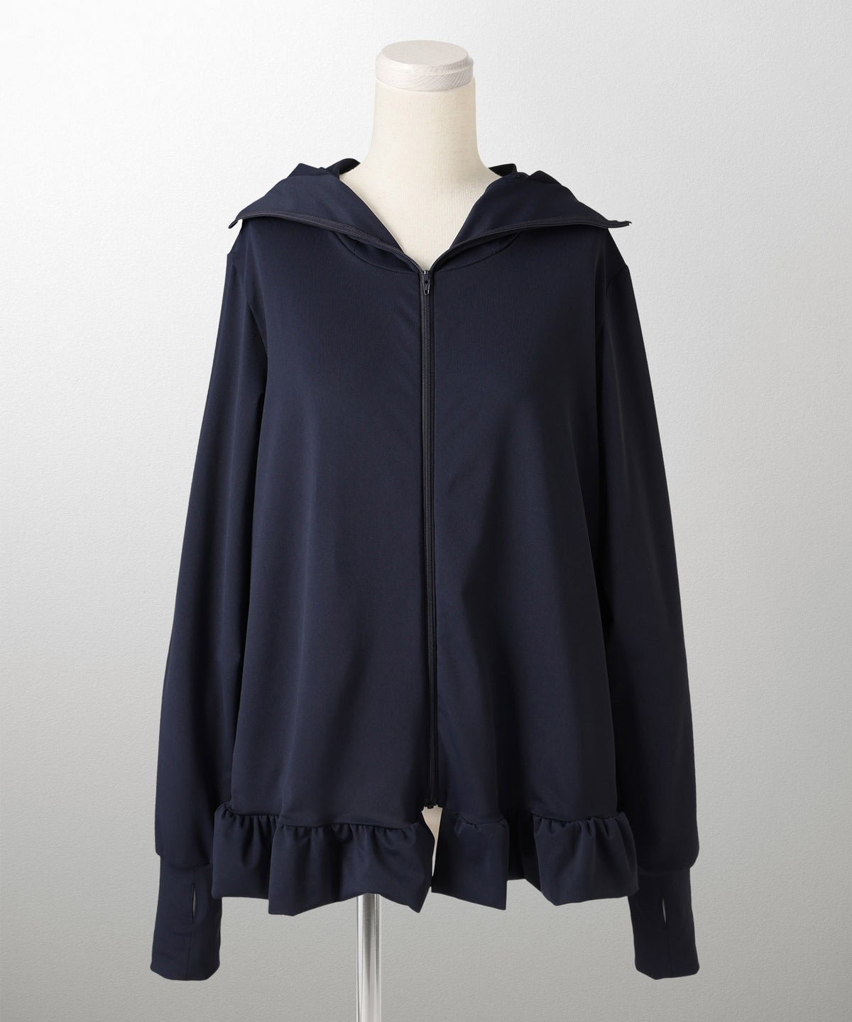 ポケッタブル UVカット パーカー レディース ファッション ホワイト ネイビー ブラック M