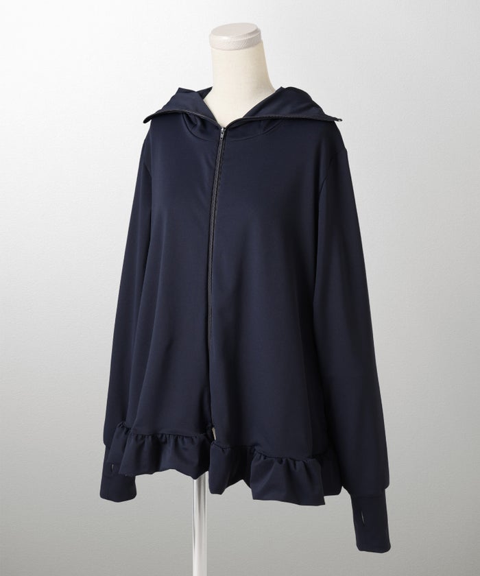 ポケッタブル UVカット パーカー レディース ファッション ホワイト ネイビー ブラック M