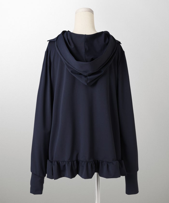 ポケッタブル UVカット パーカー レディース ファッション ホワイト ネイビー ブラック M