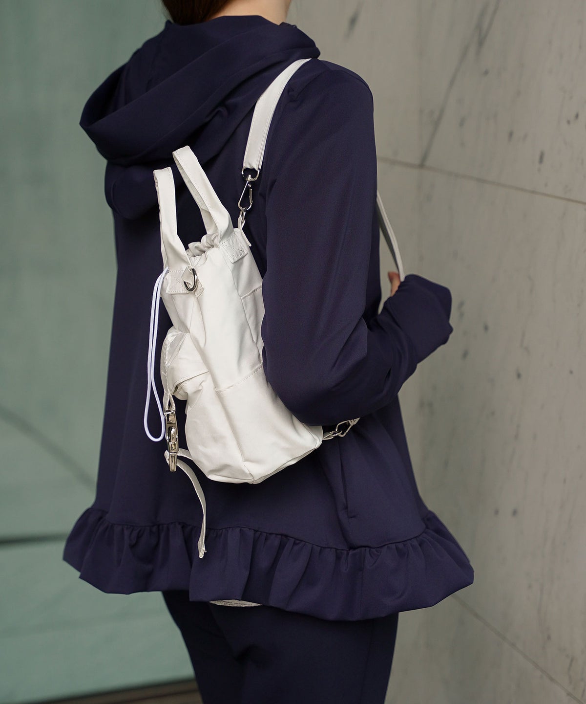 ポケッタブル UVカット パーカー レディース ファッション ホワイト ネイビー ブラック M