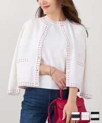 ステッチ ジャガード ニット アンサンブル Liala×PG