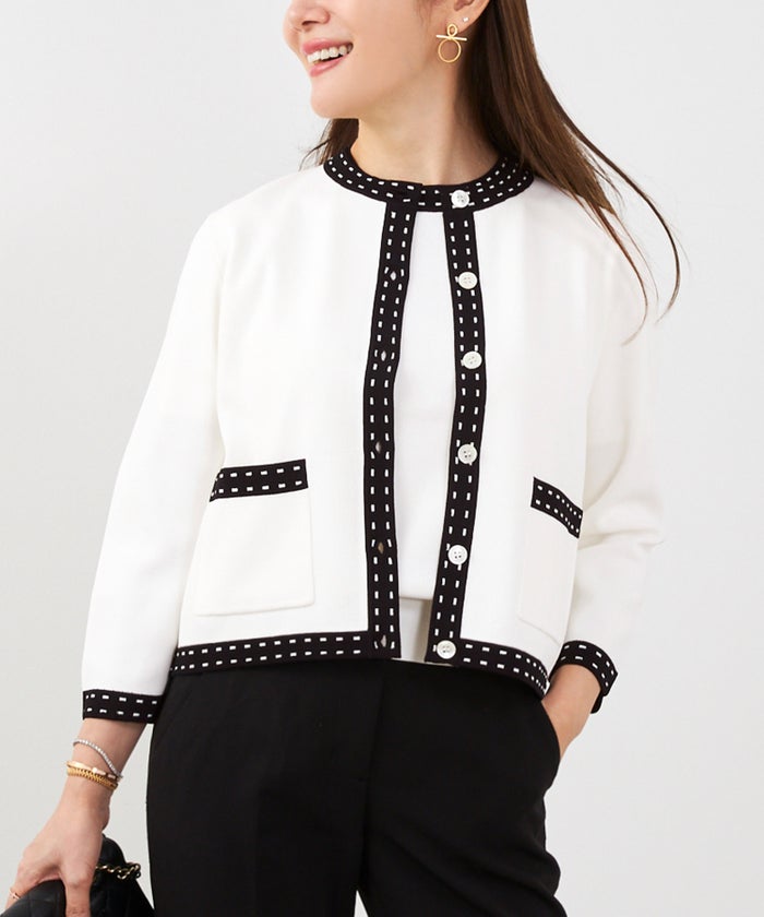 洗濯機可 マシンウォッシャブル UVカット 接触冷感 長袖 可愛い 上品 きれいめ オフィス フェミニン 春 ジョイントスペース