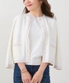 新色追加 洗濯機可 マシンウォッシャブル UVカット 接触冷感 長袖 可愛い 上品 きれいめ オフィス フェミニン 春 ジョイントスペース ステッチJQニットアンサンブル Liala×PG
