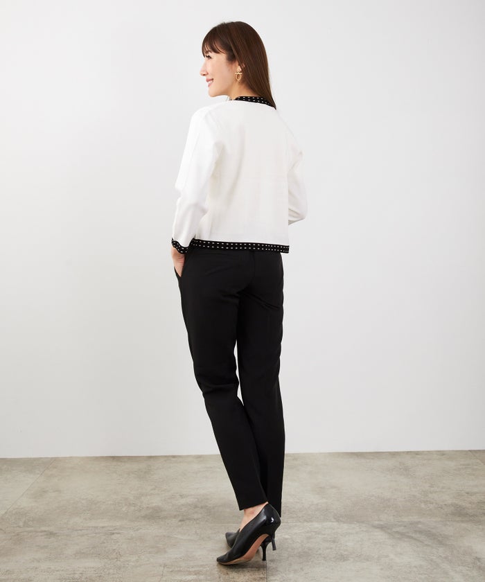 洗濯機可 マシンウォッシャブル UVカット 接触冷感 長袖 可愛い 上品 きれいめ オフィス フェミニン 春 ジョイントスペース