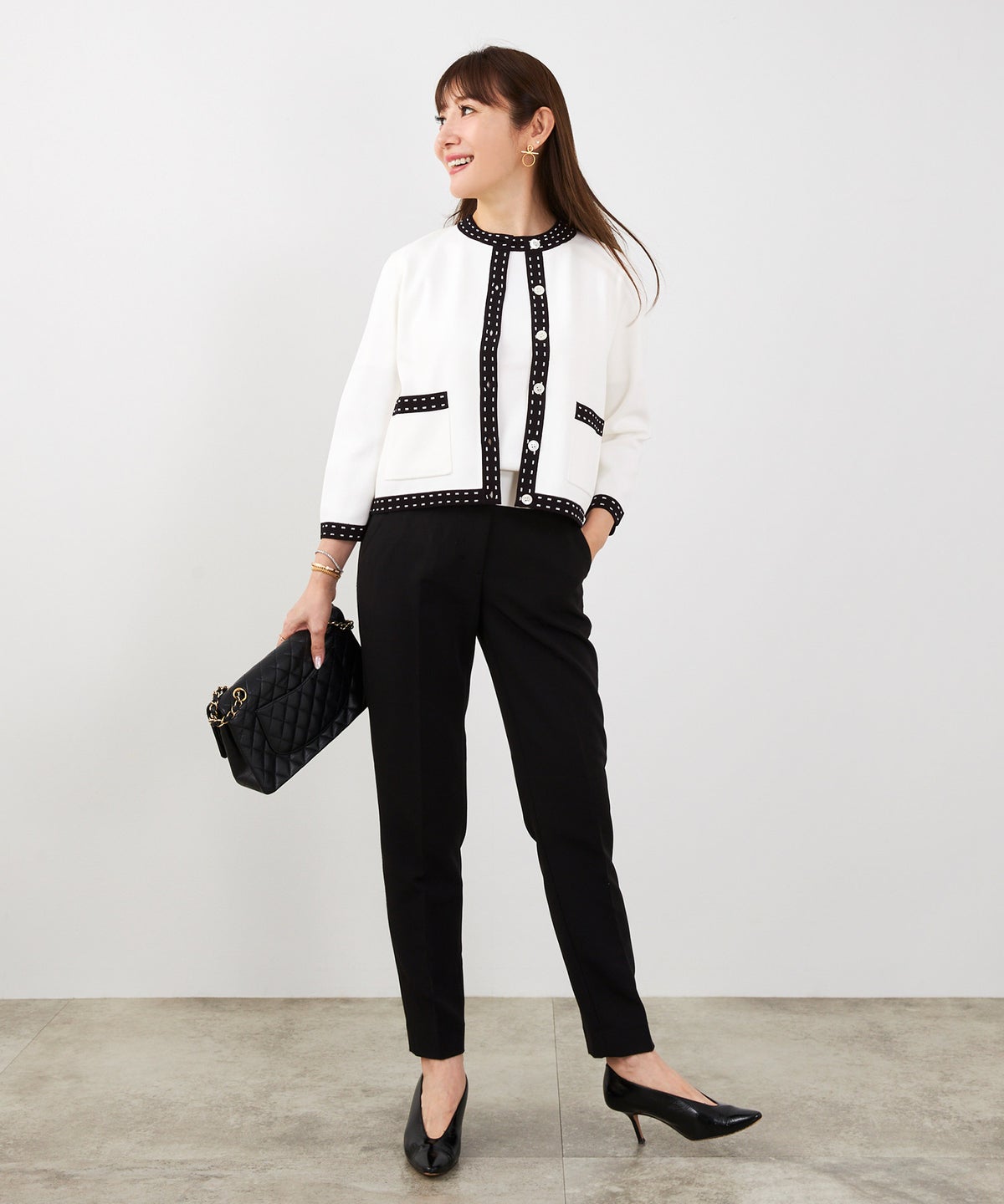 洗濯機可 マシンウォッシャブル UVカット 接触冷感 長袖 可愛い 上品 きれいめ オフィス フェミニン 春 ジョイントスペース