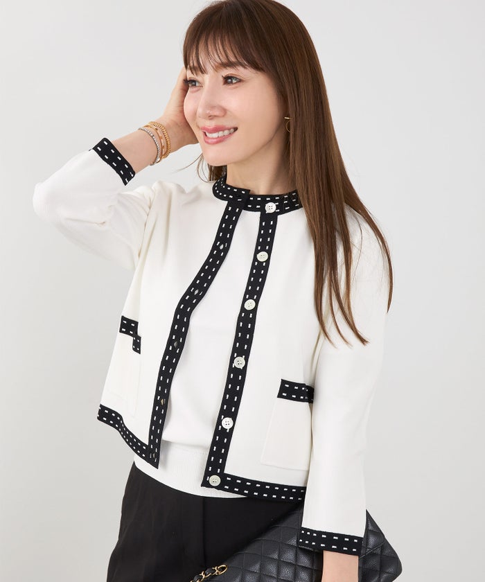 洗濯機可 マシンウォッシャブル UVカット 接触冷感 長袖 可愛い 上品 きれいめ オフィス フェミニン 春 ジョイントスペース