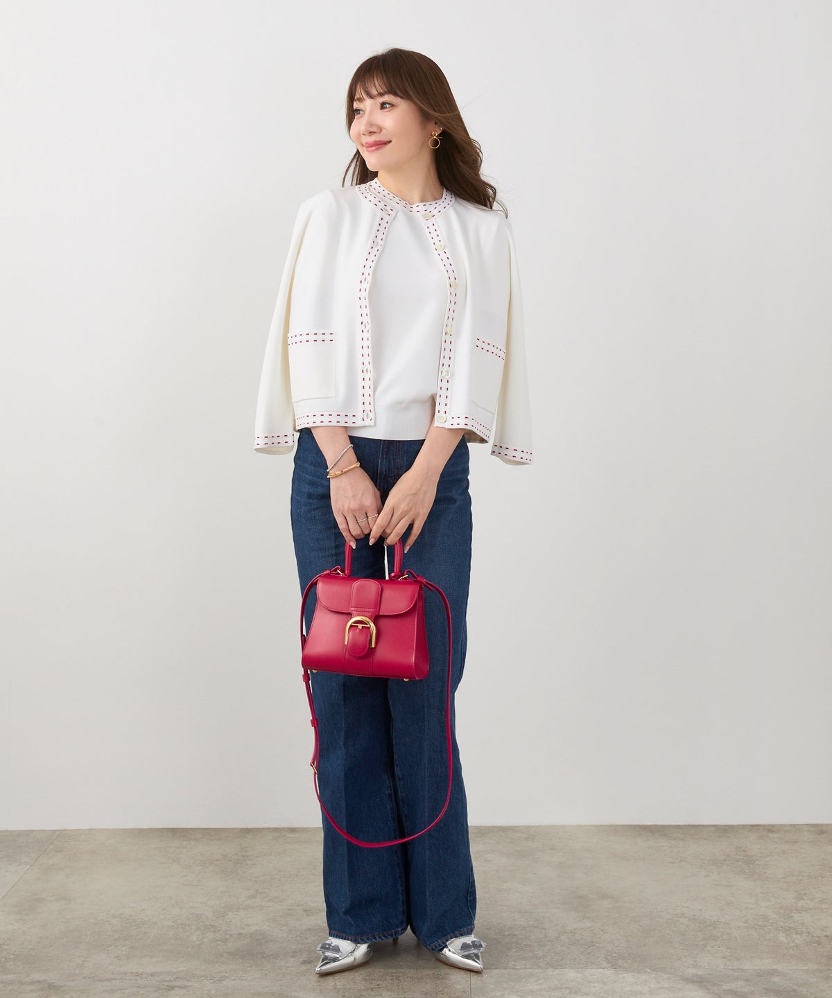 洗濯機可 マシンウォッシャブル UVカット 接触冷感 長袖 可愛い 上品 きれいめ オフィス フェミニン 春 ジョイントスペース