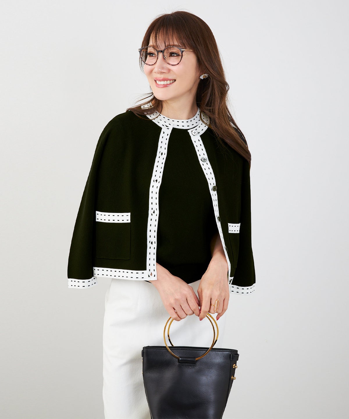 洗濯機可 マシンウォッシャブル UVカット 接触冷感 長袖 可愛い 上品 きれいめ オフィス フェミニン 春 ジョイントスペース