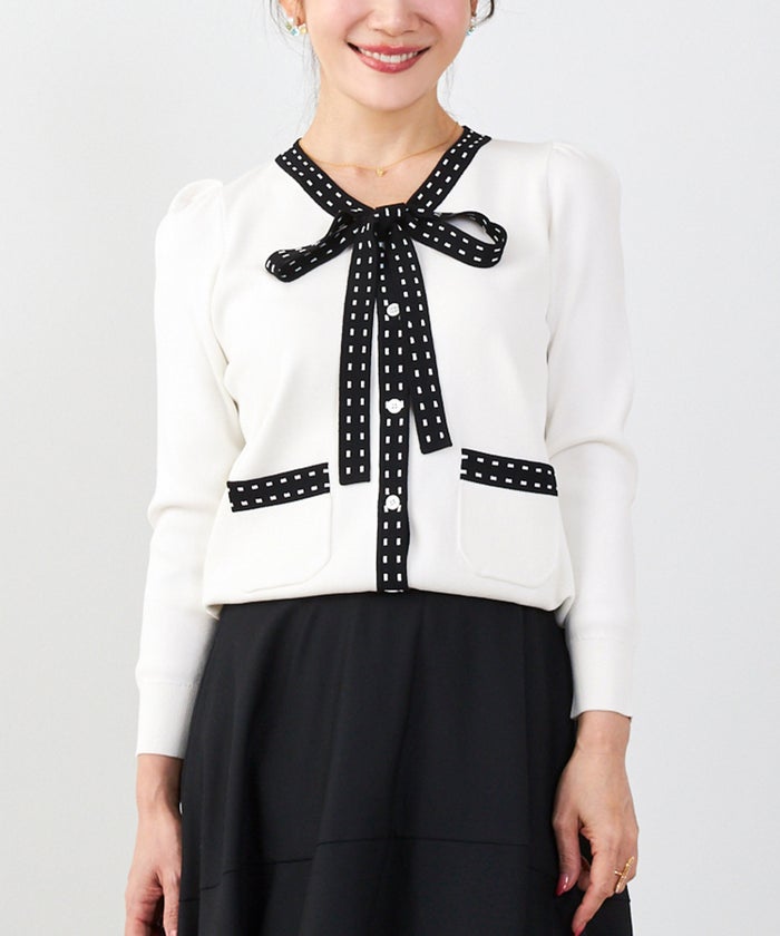 洗濯機可 マシンウォッシャブル UVカット 接触冷感 長袖 可愛い 上品 きれいめ オフィス フェミニン 春 ジョイントスペース