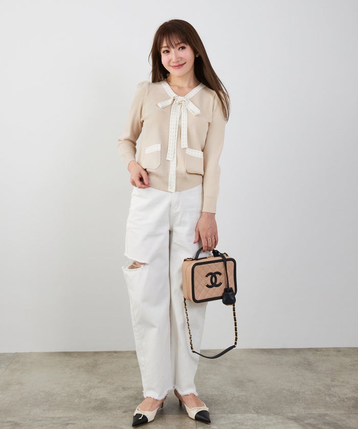 洗濯機可 マシンウォッシャブル UVカット 接触冷感 長袖 可愛い 上品 きれいめ オフィス フェミニン 春 ジョイントスペース