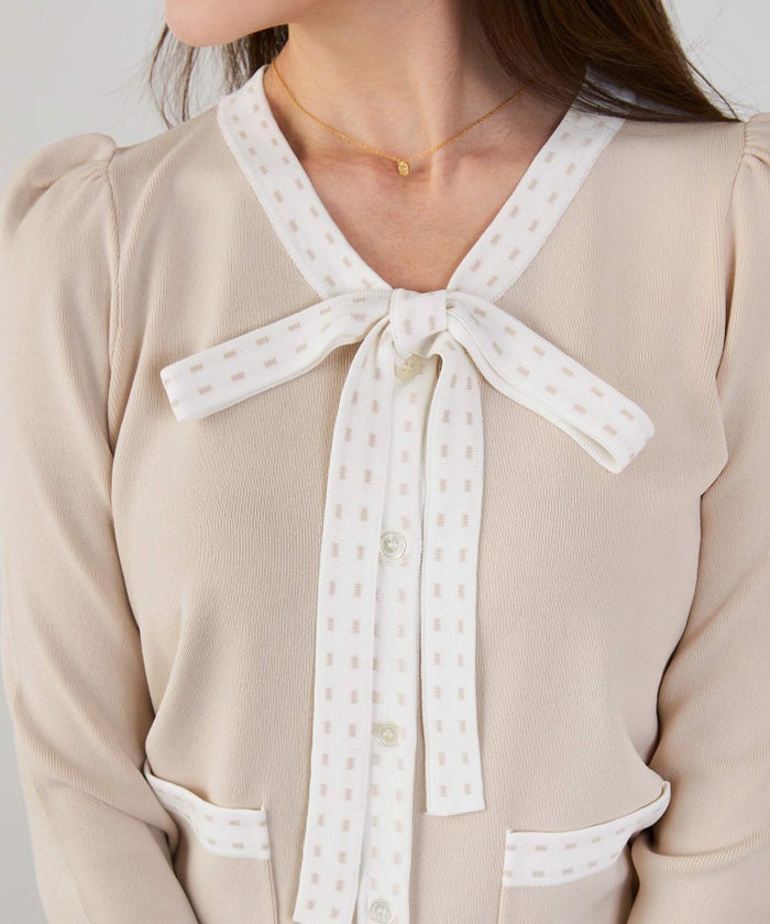 洗濯機可 マシンウォッシャブル UVカット 接触冷感 長袖 可愛い 上品 きれいめ オフィス フェミニン 春 ジョイントスペース