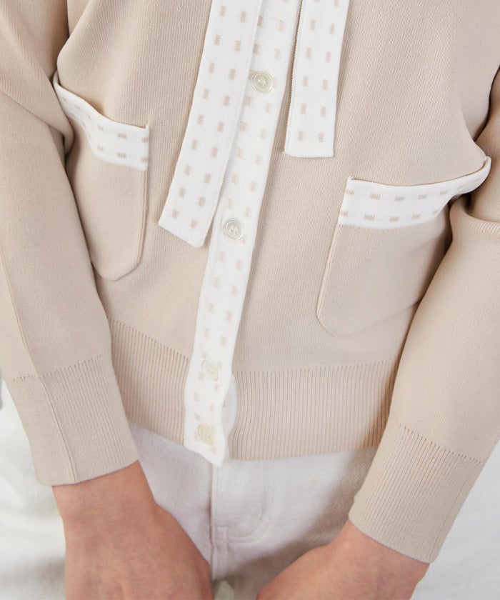 洗濯機可 マシンウォッシャブル UVカット 接触冷感 長袖 可愛い 上品 きれいめ オフィス フェミニン 春 ジョイントスペース