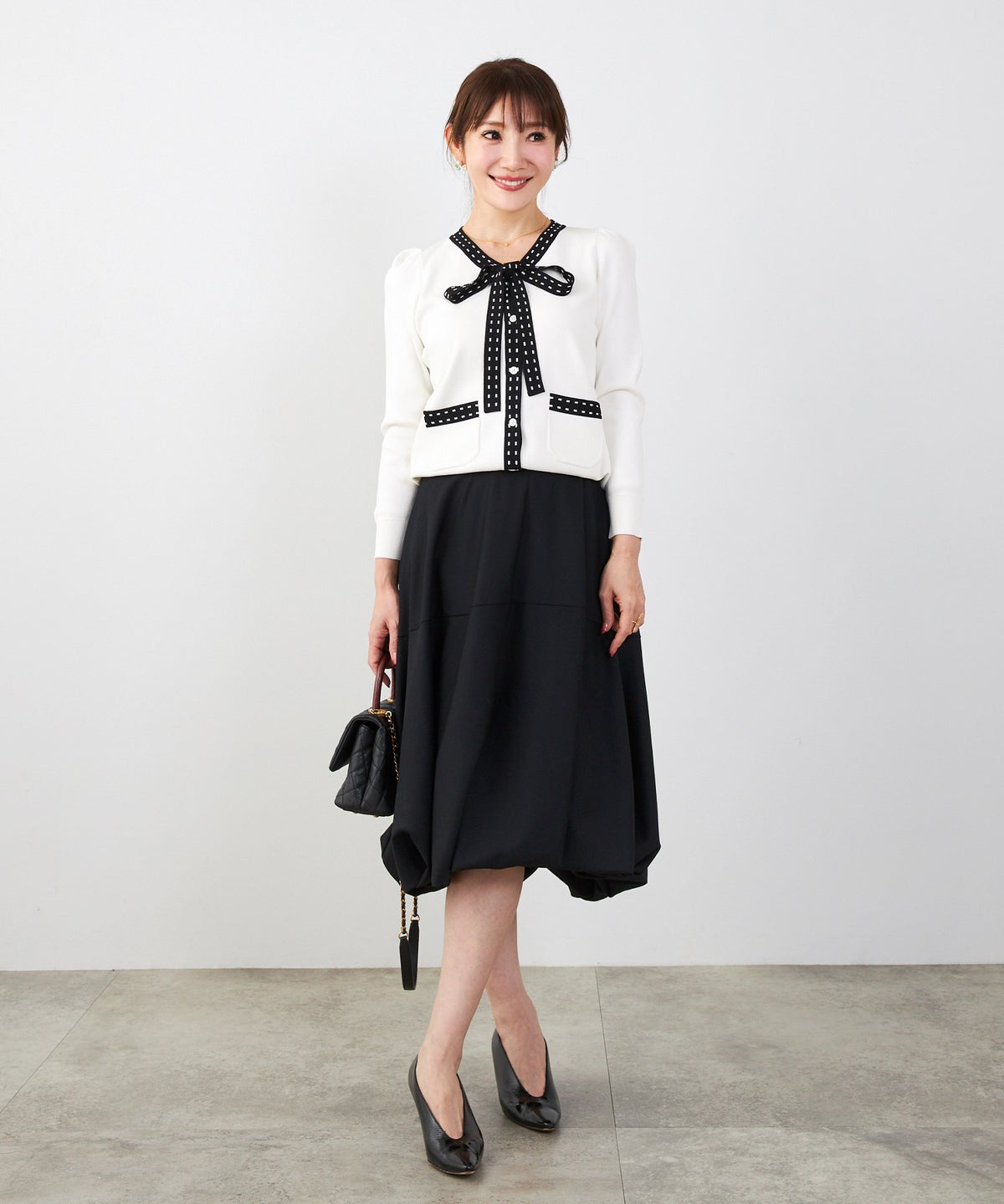 洗濯機可 マシンウォッシャブル UVカット 接触冷感 長袖 可愛い 上品 きれいめ オフィス フェミニン 春 ジョイントスペース