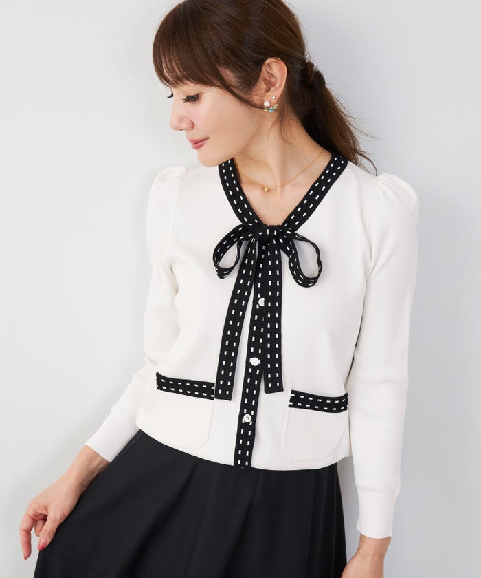 洗濯機可 マシンウォッシャブル UVカット 接触冷感 長袖 可愛い 上品 きれいめ オフィス フェミニン 春 ジョイントスペース