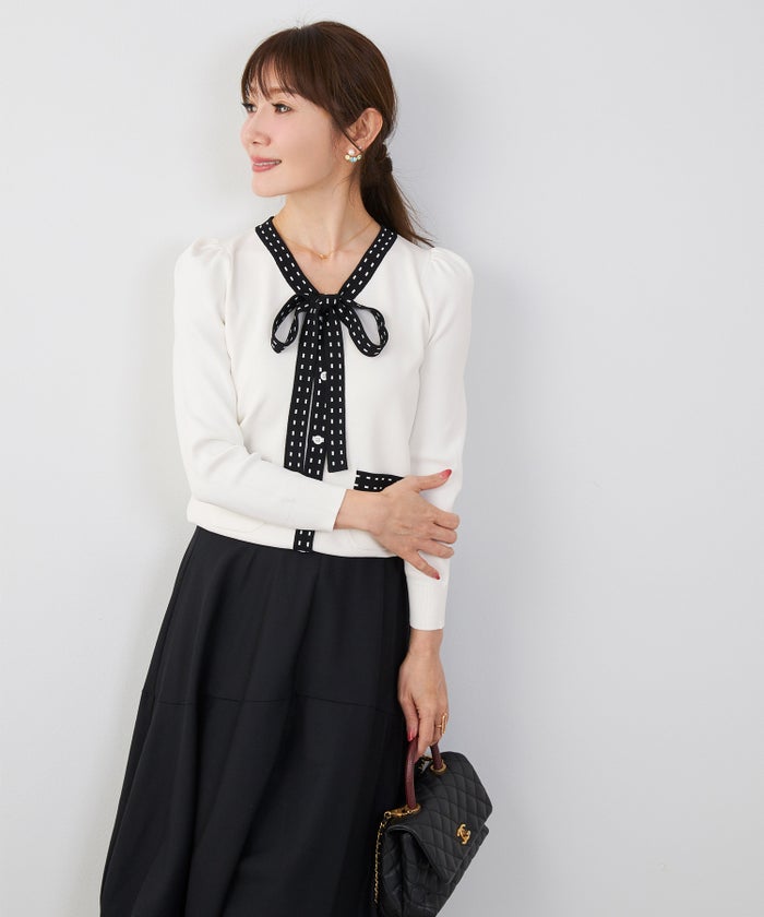 洗濯機可 マシンウォッシャブル UVカット 接触冷感 長袖 可愛い 上品 きれいめ オフィス フェミニン 春 ジョイントスペース