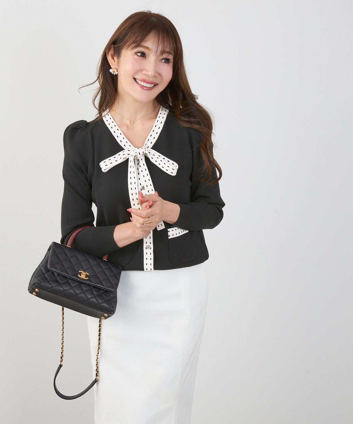 洗濯機可 マシンウォッシャブル UVカット 接触冷感 長袖 可愛い 上品 きれいめ オフィス フェミニン 春 ジョイントスペース